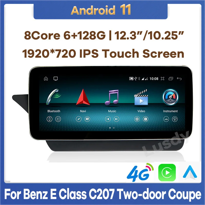 Автомобильный видеоплеер 10,25 дюйма/12,3 дюйма 6 + 128G Android 11 GPS радио для Mercedes Benz E Class W207 C207 A207 двухдверный купе CarPlay аудио
Автомобильный видеоплеер 10,25 дюйма/12,3 дюйма 6 + 128G Android 11 GPS радио для Mercedes Benz E Class W207 C207 A207 двухдверный купе CarPlay аудио