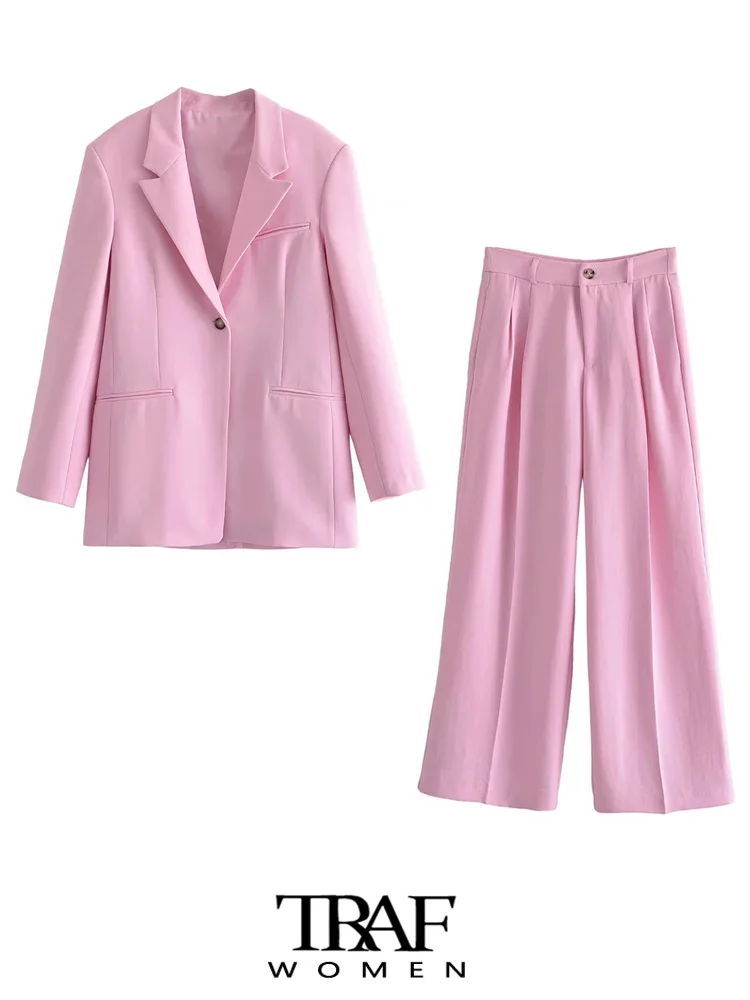 TRAF Women Fashion With Asymmetric Seam Loose Blazer Coat Vintage Long Sleeve Welt Pockets Female Outerwear Chic Veste Femme
TRAF Women Fashion With Asymmetric Seam Loose Blazer Coat Vintage Long Sleeve Welt Pockets Female Outerwear Chic Veste Femme