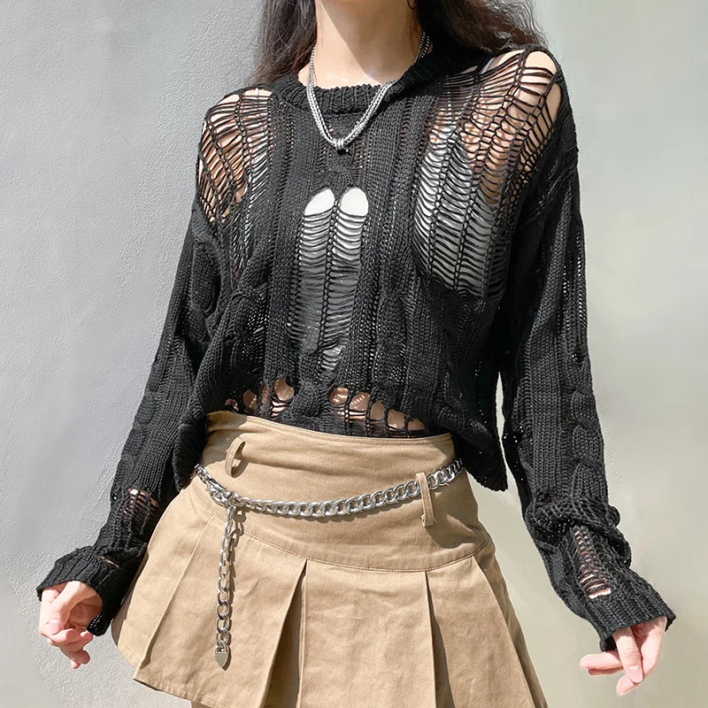 Women Sweater Solid Color Crochet Hollow Out Pullovers Autumn Spring Ladies Long Sleeve O Neck KnittingTops Fashion Streetwear
Women Sweater Solid Color Crochet Hollow Out Pullovers Autumn Spring Ladies Long Sleeve O Neck KnittingTops Fashion Streetwear