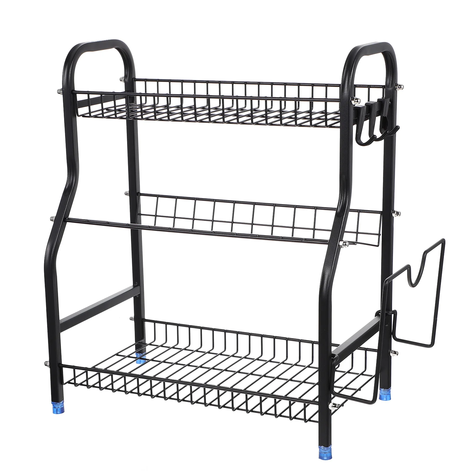 Seasoning Rack 3 Tier Rack Organizer Detachable Shelf Freestanding Holder Organizer with Hooks for Countertop Kitchen Pantry
Seasoning Rack 3 Tier Rack Organizer Detachable Shelf Freestanding Holder Organizer with Hooks for Countertop Kitchen Pantry