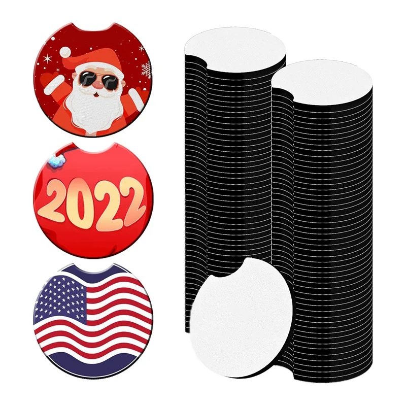 100 PCS Sublimation Blank Coasters,Circular Opening Blank Coasters For Thermal Sublimation DIY Crafts,Car Coasters
100 PCS Sublimation Blank Coasters,Circular Opening Blank Coasters For Thermal Sublimation DIY Crafts,Car Coasters