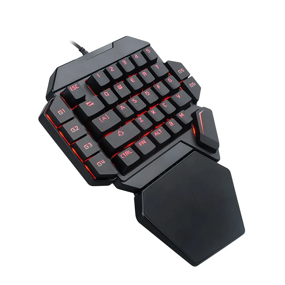 K50 Universal Ergonomic One-handed USB RGB Backlight Mechanical Office Gaming Keyboard Mini 35 Keys Desktop Wired Portable
K50 Universal Ergonomic One-handed USB RGB Backlight Mechanical Office Gaming Keyboard Mini 35 Keys Desktop Wired Portable