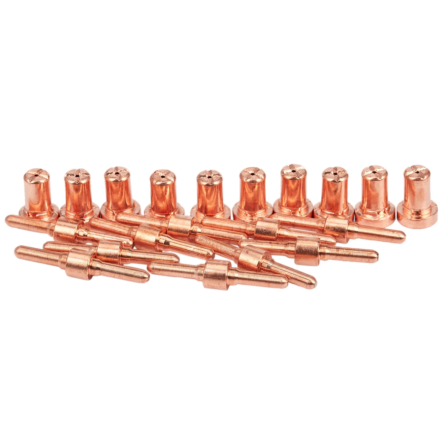 40Pcs Air Plasma Cutter Consumables Extend Fit for Pt-31 Lg-40 Torch Cut-40 50 Standard Tips/Nozzle Electrodes Shield Cup
40Pcs Air Plasma Cutter Consumables Extend Fit for Pt-31 Lg-40 Torch Cut-40 50 Standard Tips/Nozzle Electrodes Shield Cup