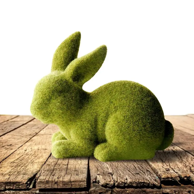 Flocking Moss Bunny Cute And Fun Easter Furry Bunny Outdoor Window Shooting Scene Ornaments 
Flocking Moss Bunny Cute And Fun Easter Furry Bunny Outdoor Window Shooting Scene Ornaments