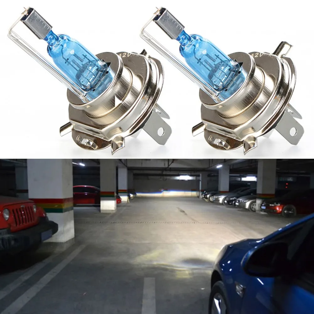 2pcs H4 55W 12V Headlight White Bulb Super Bright Dual Low-Beam Headlight Lamp Xenon Bulbs Automobile Bulb Replacement
2pcs H4 55W 12V Headlight White Bulb Super Bright Dual Low-Beam Headlight Lamp Xenon Bulbs Automobile Bulb Replacement
