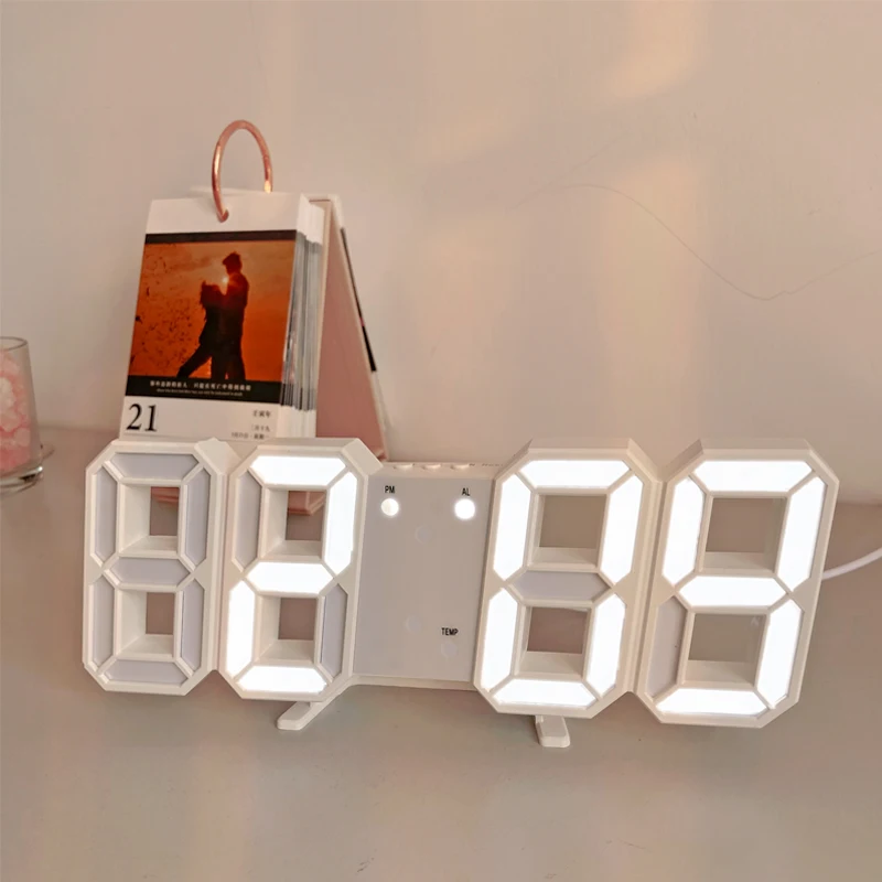 3D Clock LED Digital Clock Three-dimensional Wall Clock Electronic Clock Wall Clock Alarm Clock alarma despertador
3D Clock LED Digital Clock Three-dimensional Wall Clock Electronic Clock Wall Clock Alarm Clock alarma despertador
