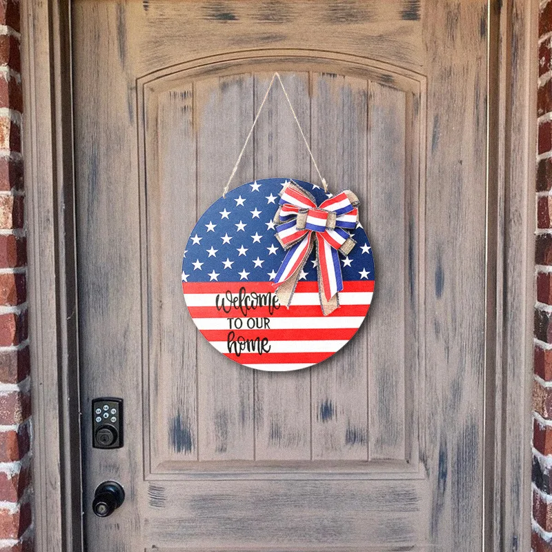 American Independence Day Wooden Door Hanging Board Hanging Flag Home Holiday Decorations American Porch Pendant Wall Decor
American Independence Day Wooden Door Hanging Board Hanging Flag Home Holiday Decorations American Porch Pendant Wall Decor