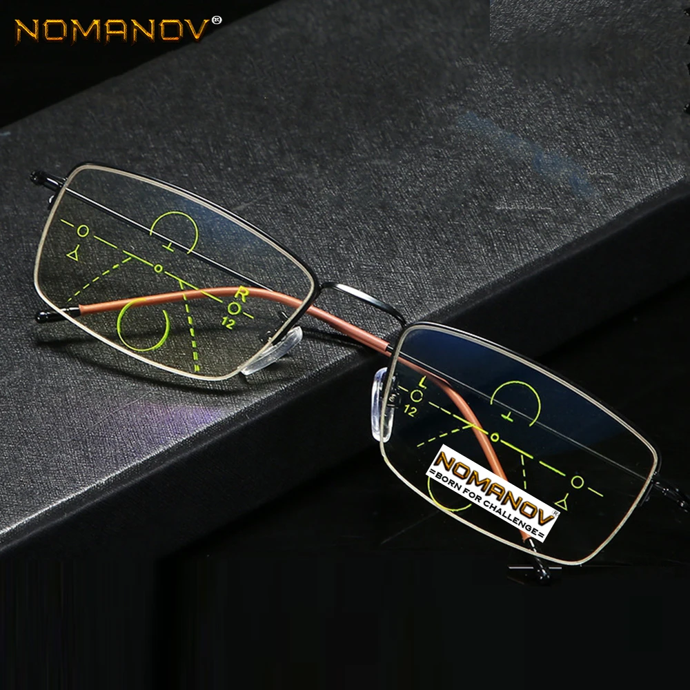 Titanium Alloy Frame Blu Light Blocking Lens Men Women Progressive Multifocus Reading Glasses Add 75 100 125 150 175 200 To 400
Titanium Alloy Frame Blu Light Blocking Lens Men Women Progressive Multifocus Reading Glasses Add 75 100 125 150 175 200 To 400