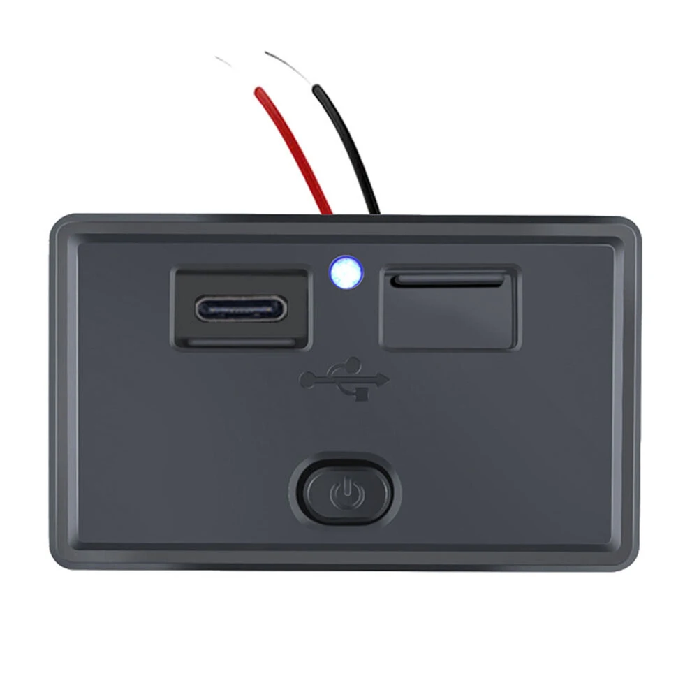 12-24V Dual USB PD QC3.0 Car Boat RV Fast Charger Socket LED Power Outlet With LED Indicator Light USB Charger Socket
12-24V Dual USB PD QC3.0 Car Boat RV Fast Charger Socket LED Power Outlet With LED Indicator Light USB Charger Socket