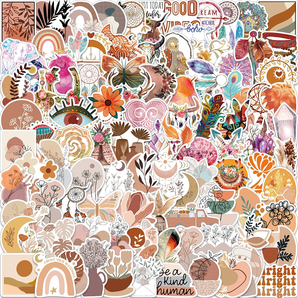 10/30/50/100PCS Bohemian Retro Art Cartoon Stickers Aesthetic Scrapbook Laptop Phone Car Waterproof Sticker Decal for Girls Kid
10/30/50/100PCS Bohemian Retro Art Cartoon Stickers Aesthetic Scrapbook Laptop Phone Car Waterproof Sticker Decal for Girls Kid