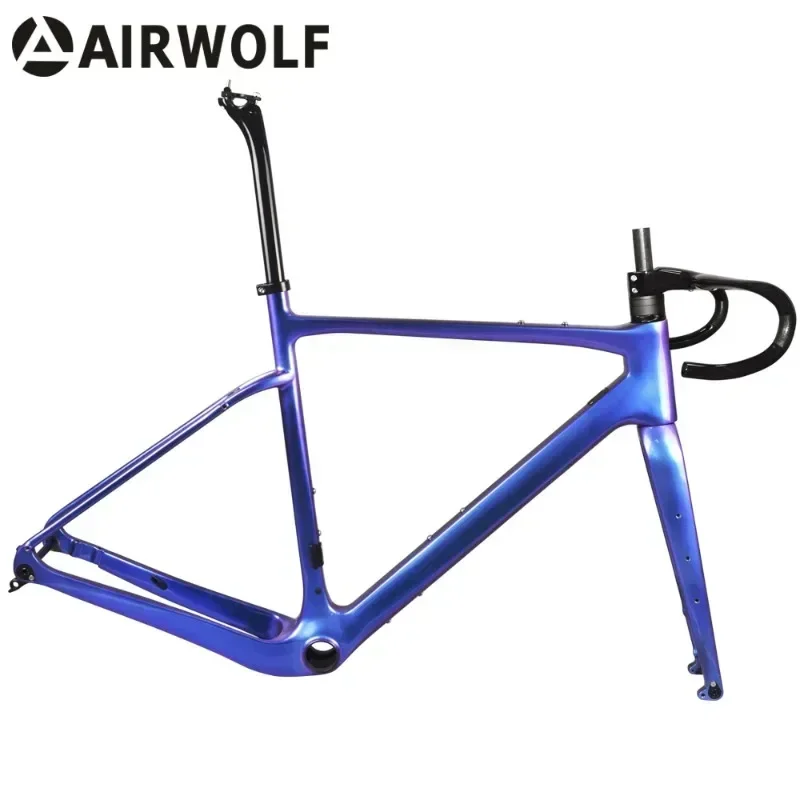 Airwolf новая карбоновая велосипедная Рама, сверхлегкая карбоновая дорожная рама 700C X 45c, полностью карбоновая дорожная рама Di2, велосипед 
Airwolf новая карбоновая велосипедная Рама, сверхлегкая карбоновая дорожная рама 700C X 45c, полностью карбоновая дорожная рама Di2, велосипед