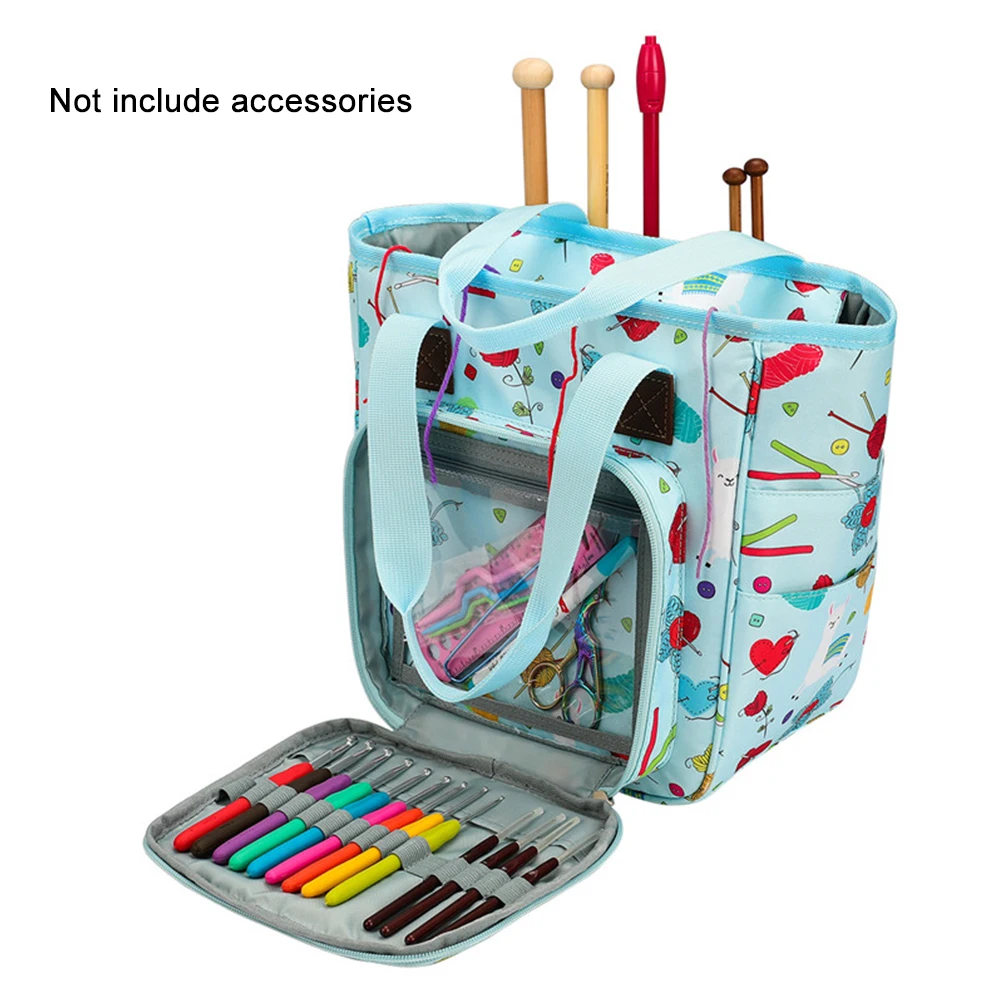 Knitting Bag Large Capacity Home Oxford Cloth Yarn Storage Crochet Hooks DIY Craft With Handle Travel Tote Organizer Needles
Knitting Bag Large Capacity Home Oxford Cloth Yarn Storage Crochet Hooks DIY Craft With Handle Travel Tote Organizer Needles