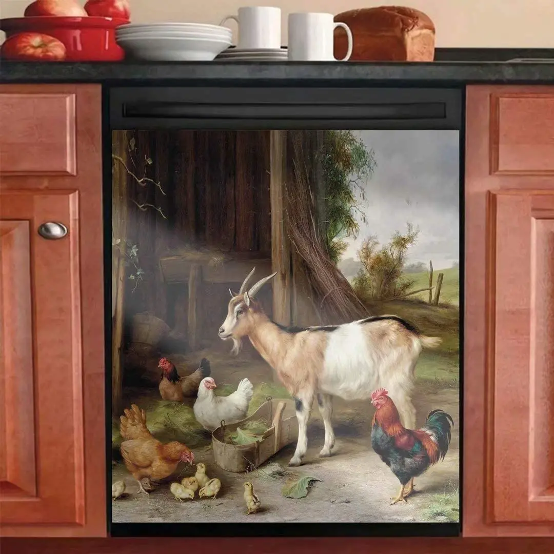 Country Farmhouse Animals Magnetic Dishwasher Stickers,Refrigerators Door Cover,Goat Hen Rooster Chicken Oil Printing Kitchen Ca
Country Farmhouse Animals Magnetic Dishwasher Stickers,Refrigerators Door Cover,Goat Hen Rooster Chicken Oil Printing Kitchen Ca