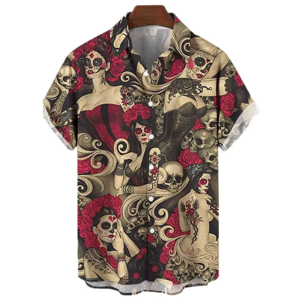 Summer Men's shirt 3D Printed New Hawaiian Shirts Turn-down Collar Short Sleeves Oversized Casual Tops Blouses Vintage Clothes
Summer Men's shirt 3D Printed New Hawaiian Shirts Turn-down Collar Short Sleeves Oversized Casual Tops Blouses Vintage Clothes