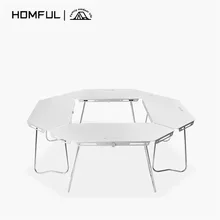 Homful New Arrival Outdoor Ultra Light Aluminum Alloy Folding Picnic Equipment Camping Folding Table
