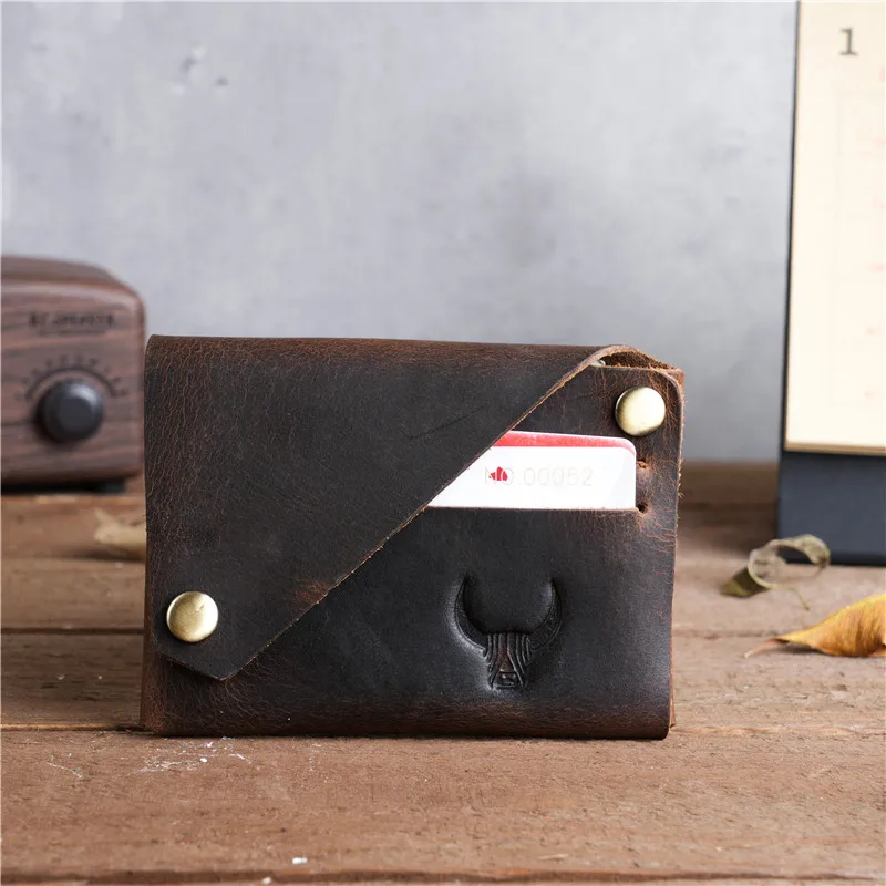 NT006 100% NEW Genuine Cow Leather Crazy Horse Full Grain ID Card Holder Bank Credit Card Multi Slot Slim Card Case Snap Close
NT006 100% NEW Genuine Cow Leather Crazy Horse Full Grain ID Card Holder Bank Credit Card Multi Slot Slim Card Case Snap Close