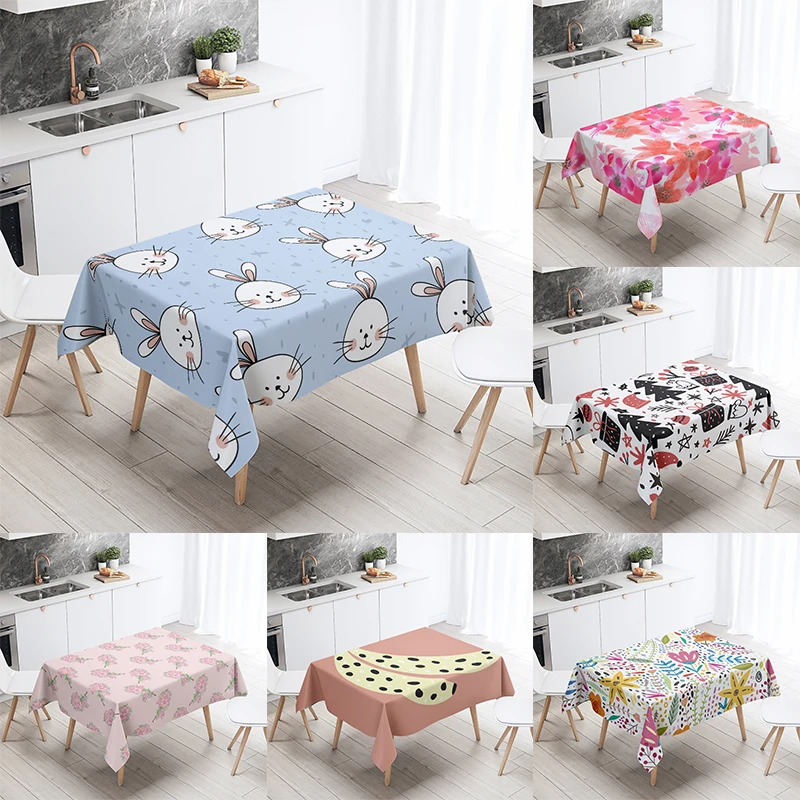 Cute Rabbit Tablecloth Animal Plant Rectangular Tablecloth Waterproof and Oilproof Restaurant Table Kitchen Home Decoration
Cute Rabbit Tablecloth Animal Plant Rectangular Tablecloth Waterproof and Oilproof Restaurant Table Kitchen Home Decoration