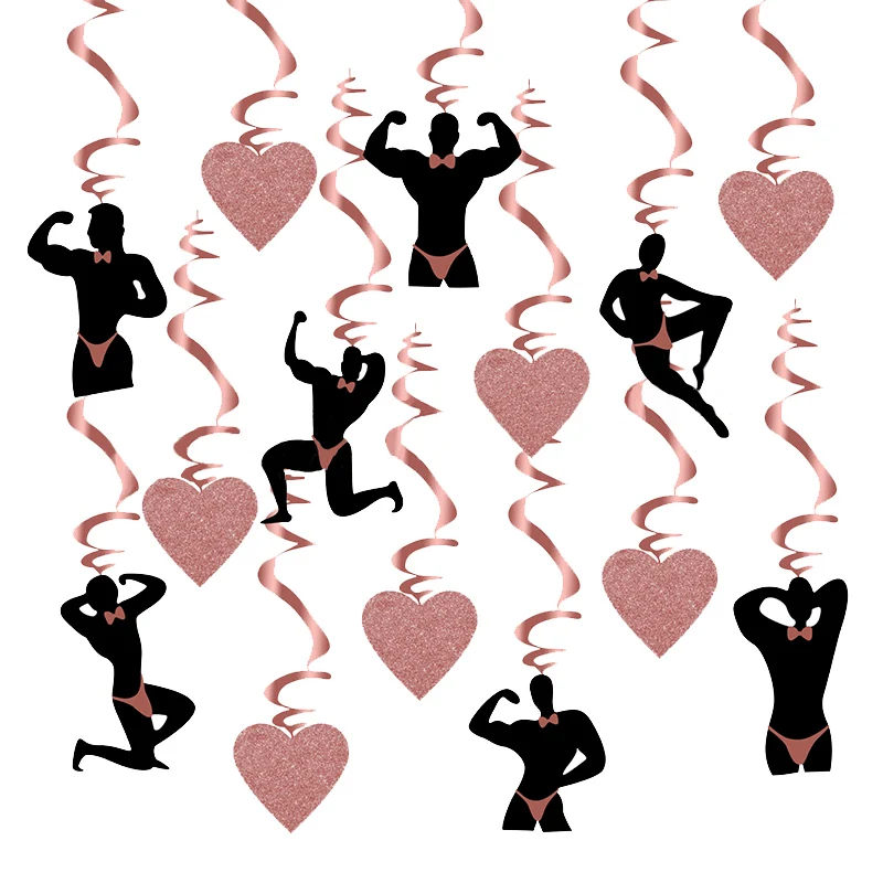 Bachelorette Party Supplies 14PCS Male Stripper & Heart Swirls 14PCS Bachelorette Bridal Shower Hen Party Decor With Male &
Bachelorette Party Supplies 14PCS Male Stripper & Heart Swirls 14PCS Bachelorette Bridal Shower Hen Party Decor With Male &