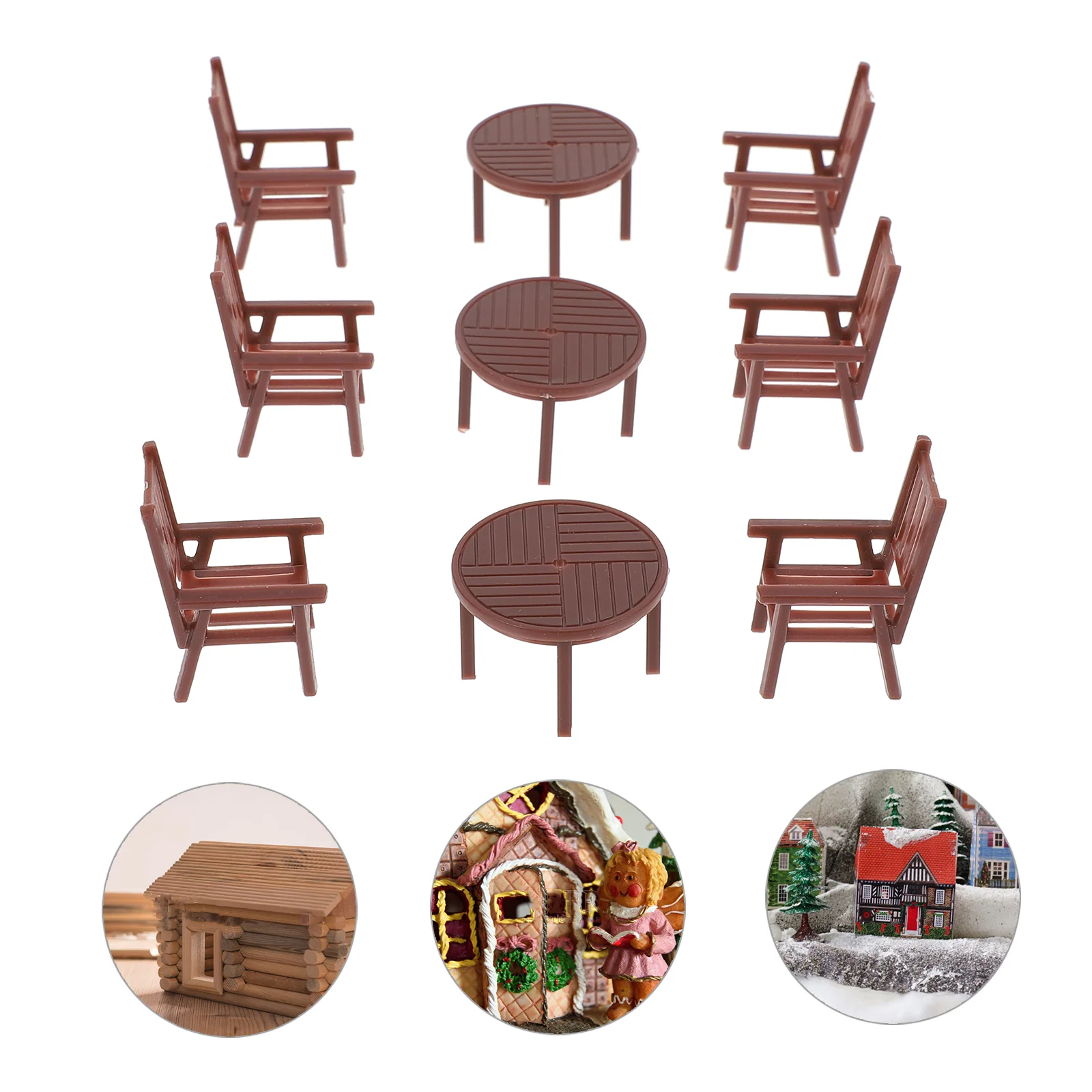 Mini Table Chairs Children Plaything Model House Equipment Bedroom Accessories Playhouse Decor Simulated Furniture Glass
Mini Table Chairs Children Plaything Model House Equipment Bedroom Accessories Playhouse Decor Simulated Furniture Glass