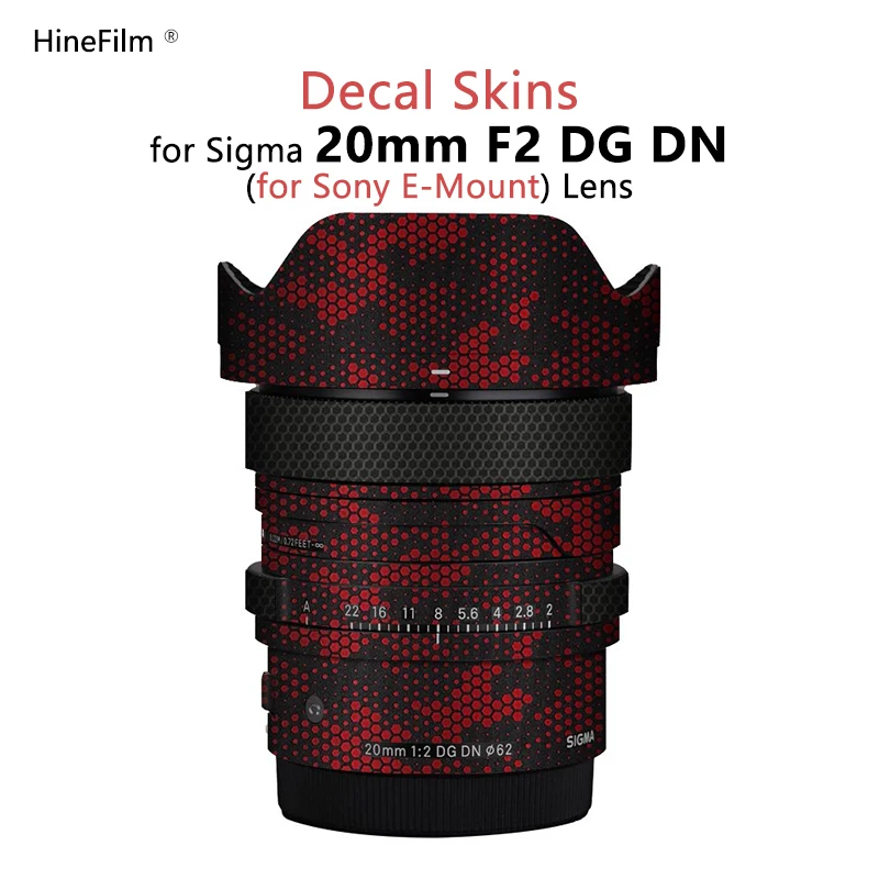 

Sigma 20 F2 FE Lens Sticker Decal Skin For Sigma 20mm F2 DG DN for Sony Mount Lens Protector Coat Wrap Cover Protective Film
