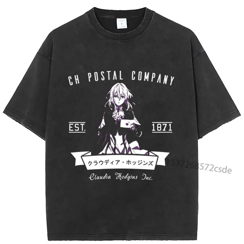 Violet Evergarden CH Postal Company Anime Men Women T-Shirt Anime T Shirt Print T-Shirt Clothes Hip Hop Tops Tees Tops
Violet Evergarden CH Postal Company Anime Men Women T-Shirt Anime T Shirt Print T-Shirt Clothes Hip Hop Tops Tees Tops