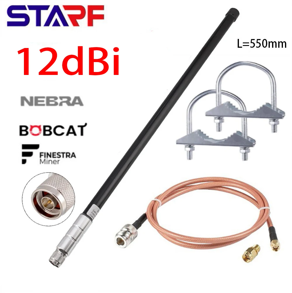 12 Dbi Antenna 915Mhz For RAK Wireless Aerial Helium Bobcat HNT 868Mhz Male Antenna + 1 Meter Cable + A Pair Of Alligator Clips
12 Dbi Antenna 915Mhz For RAK Wireless Aerial Helium Bobcat HNT 868Mhz Male Antenna + 1 Meter Cable + A Pair Of Alligator Clips