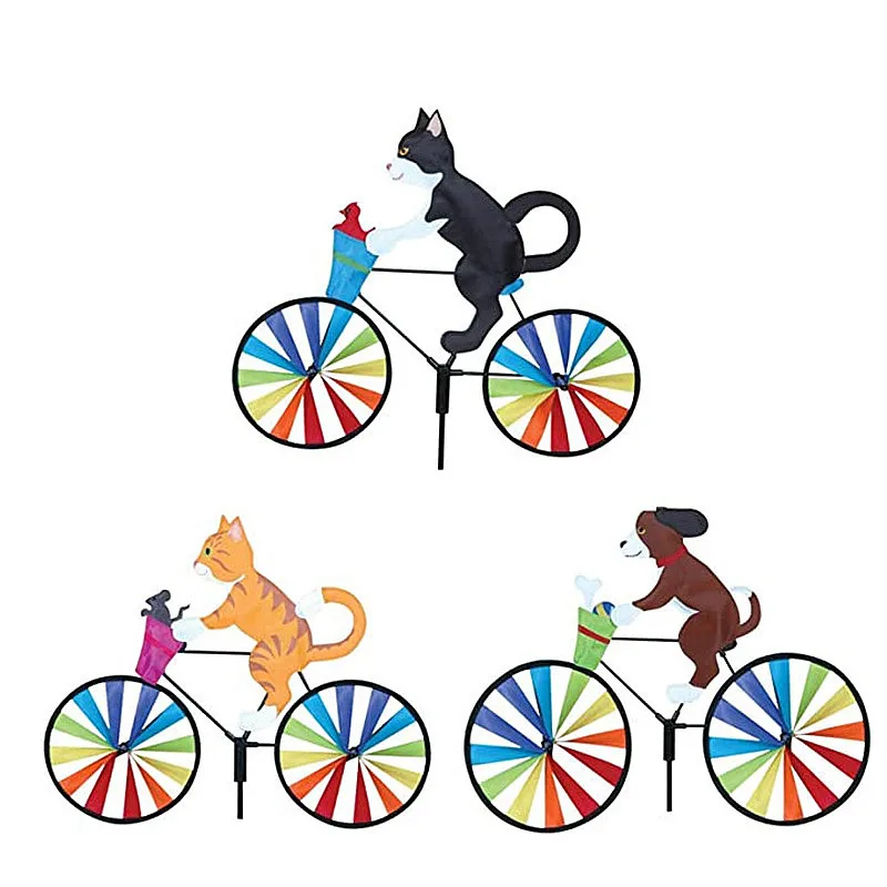 Creative 3D Colorful Cat Bicycle Wind Spinners Kitten Standing Pole Yard Lawn Decoration Green Lawn Garden Decoration
Creative 3D Colorful Cat Bicycle Wind Spinners Kitten Standing Pole Yard Lawn Decoration Green Lawn Garden Decoration