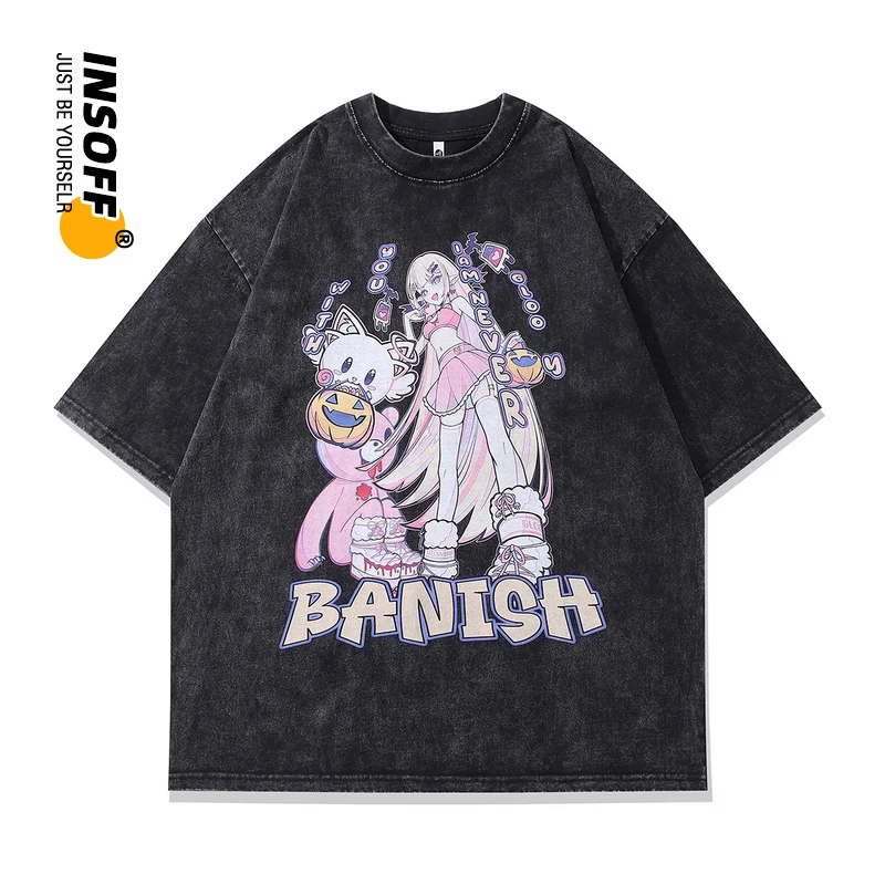 Original Designer Anime Printed Cotton Washed Y2k Oversized Short Sleeve Tee Streetwear Vintage Men‘s and Women Harajuku T-shirt
Original Designer Anime Printed Cotton Washed Y2k Oversized Short Sleeve Tee Streetwear Vintage Men‘s and Women Harajuku T-shirt