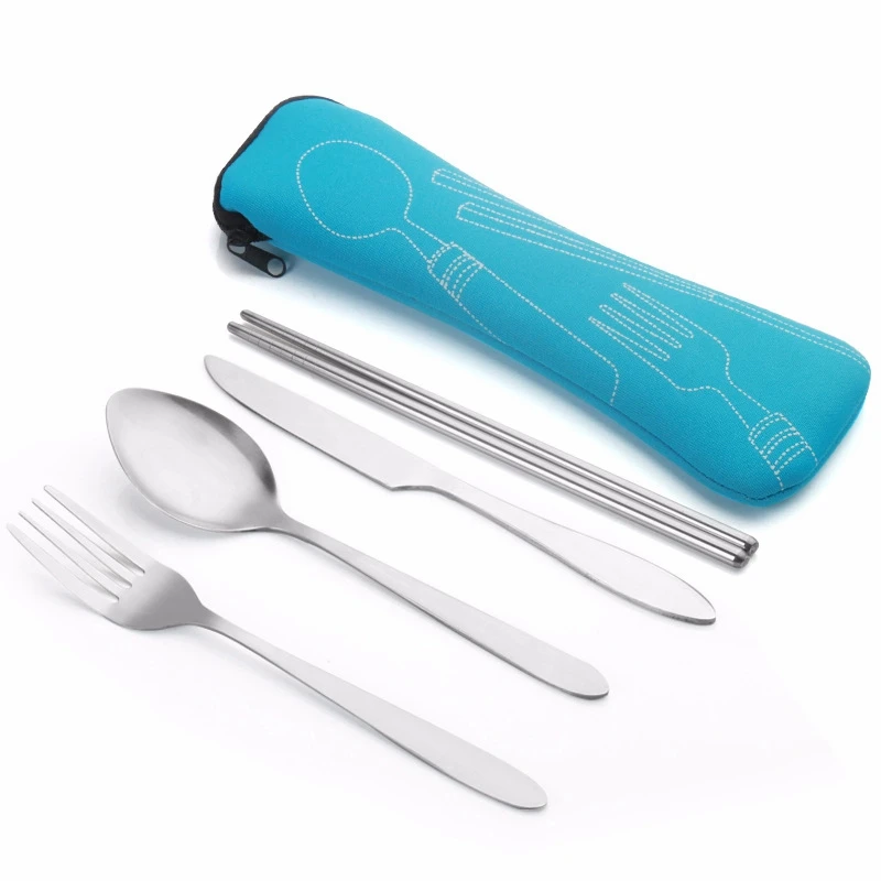 4 Pieces/Sets Of Stainless Steel Fork, Spoon, Chopsticks, Travel Outdoor Camping Utensils, Portable Stainless Steel Tableware
4 Pieces/Sets Of Stainless Steel Fork, Spoon, Chopsticks, Travel Outdoor Camping Utensils, Portable Stainless Steel Tableware