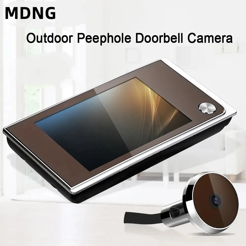 MDNG 3.5 Inch Peephole Doorbell Camera 120° Peephole Viewer Cat Eye Door Bell Smart Home Outdoor Monitor Digital Door Viewer
MDNG 3.5 Inch Peephole Doorbell Camera 120° Peephole Viewer Cat Eye Door Bell Smart Home Outdoor Monitor Digital Door Viewer