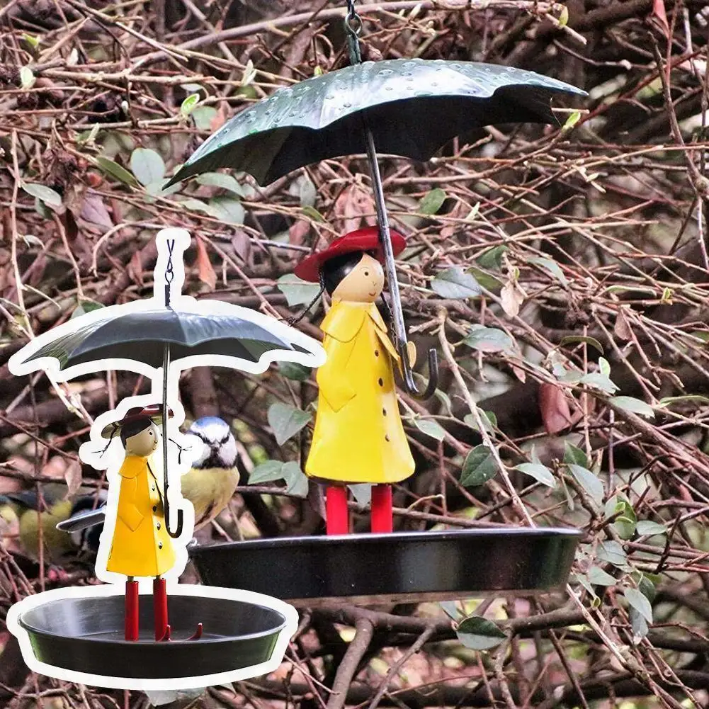 Metal Hanging Chain Bird Feeder Girl And Umbrella Outdoor Garden Bird Feeder For Wild Birds Gardenhanging Chain Bird Feeder I7b6
Metal Hanging Chain Bird Feeder Girl And Umbrella Outdoor Garden Bird Feeder For Wild Birds Gardenhanging Chain Bird Feeder I7b6