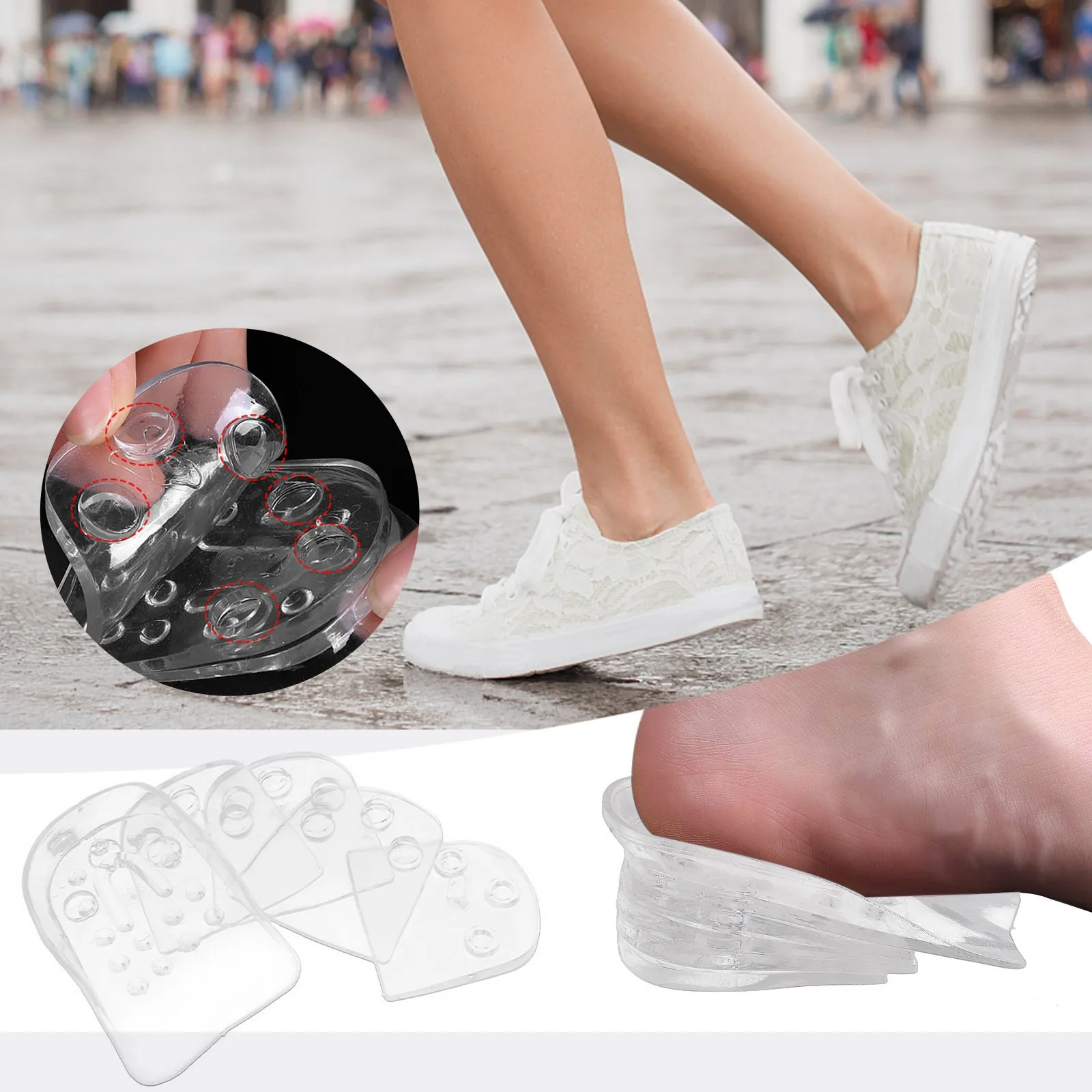 Black Shoe Covers for Kids Heightening Male Female Five-layer Pad And Inner Transparent Shoes Accessories
Black Shoe Covers for Kids Heightening Male Female Five-layer Pad And Inner Transparent Shoes Accessories