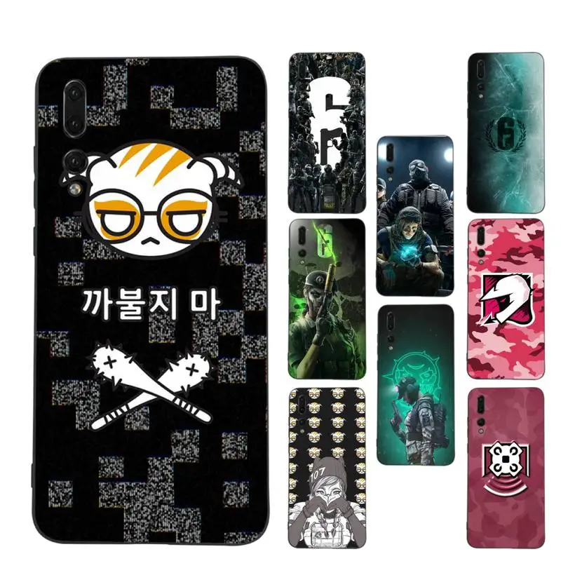 

R-R6-R-Rainbows-Six-X-Siege Phone Case For Huawei P 8 9 10 20 30 40 50 Pro Lite Psmart Honor 10 lite 70 Mate 20lite