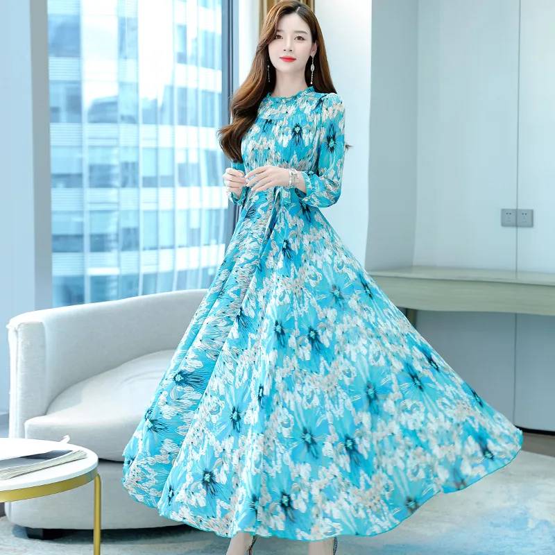 In the spring and autumn of 2022, the new French fairy long floral dress temperament autumn dress waist slim skirt woman
In the spring and autumn of 2022, the new French fairy long floral dress temperament autumn dress waist slim skirt woman