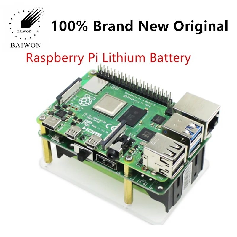 

100% Original IC Chips Raspberry Pi 4B 3B+18650 Lithium Battery Power Supply Module