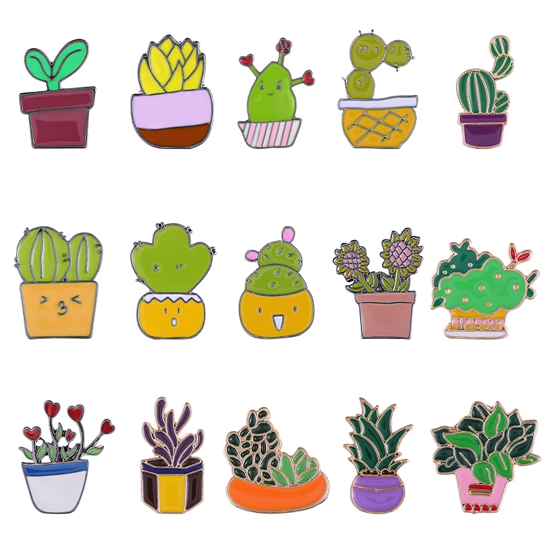 Potted Plant Collection Enamel Pins Foliage Plants Catcus Brooch Lapel Badges Bonsai Garden Jewelry Gift for Friends
Potted Plant Collection Enamel Pins Foliage Plants Catcus Brooch Lapel Badges Bonsai Garden Jewelry Gift for Friends