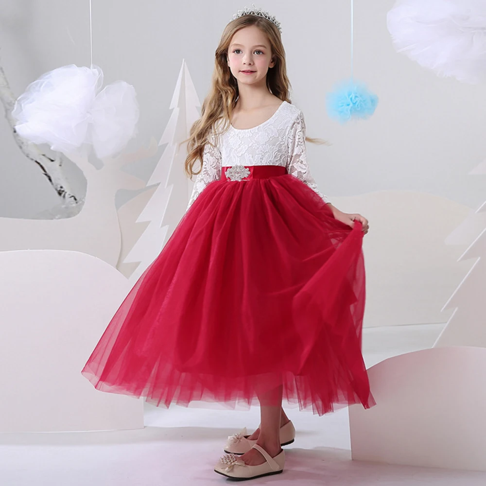 Girls full skirt dress long sleeve small host dress children piano dress little girl birthday princess dress new style
Girls full skirt dress long sleeve small host dress children piano dress little girl birthday princess dress new style