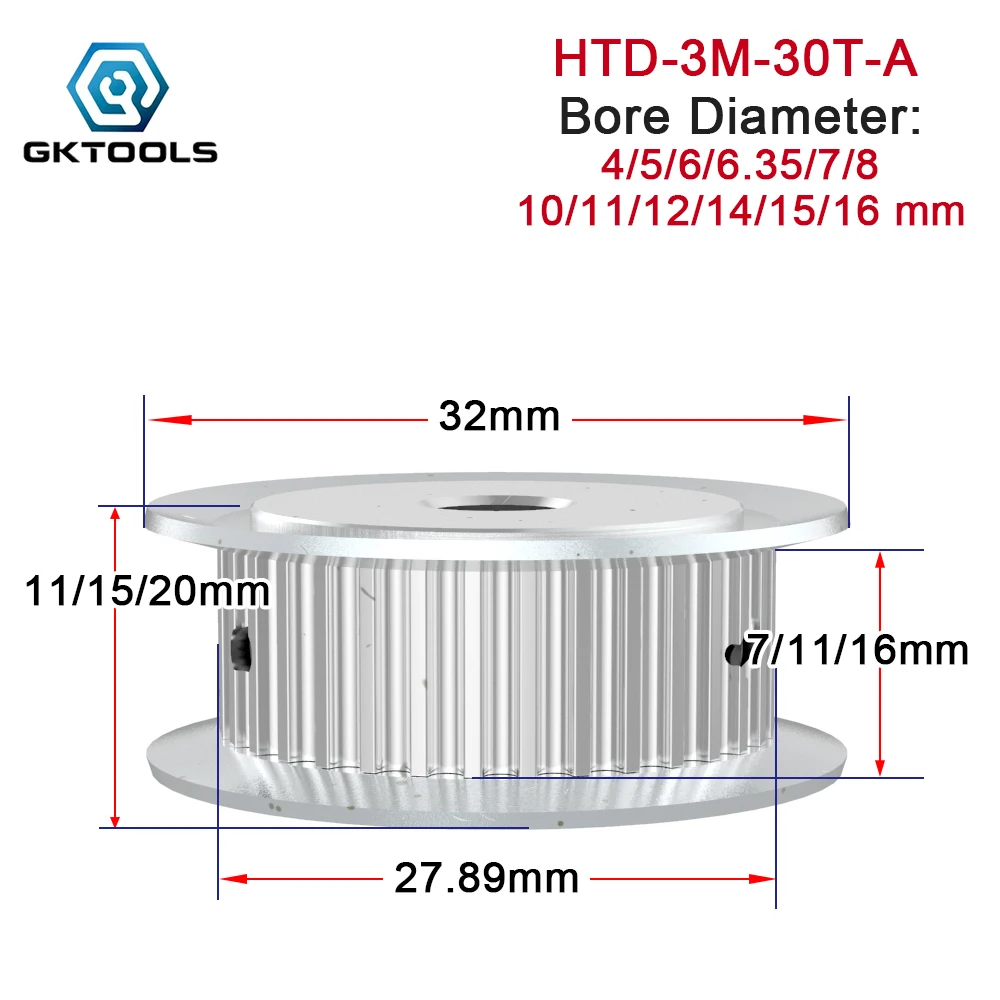 3M 30 зубьев AF ременный шкив синхронное колесо для ремня ГРМ шириной 11 мм 16 мм, наружный диаметр 27,88 мм, трансмиссионные шестерни 
3M 30 зубьев AF ременный шкив синхронное колесо для ремня ГРМ шириной 11 мм 16 мм, наружный диаметр 27,88 мм, трансмиссионные шестерни
