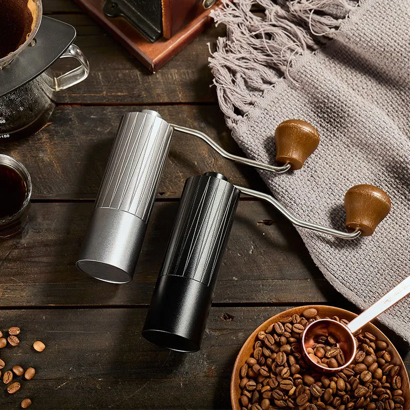 Aluminum Manual Coffee grinder Stainless steel Burr grinder Conical Coffe bean miller Manual Coffee Milling machine
Aluminum Manual Coffee grinder Stainless steel Burr grinder Conical Coffe bean miller Manual Coffee Milling machine
