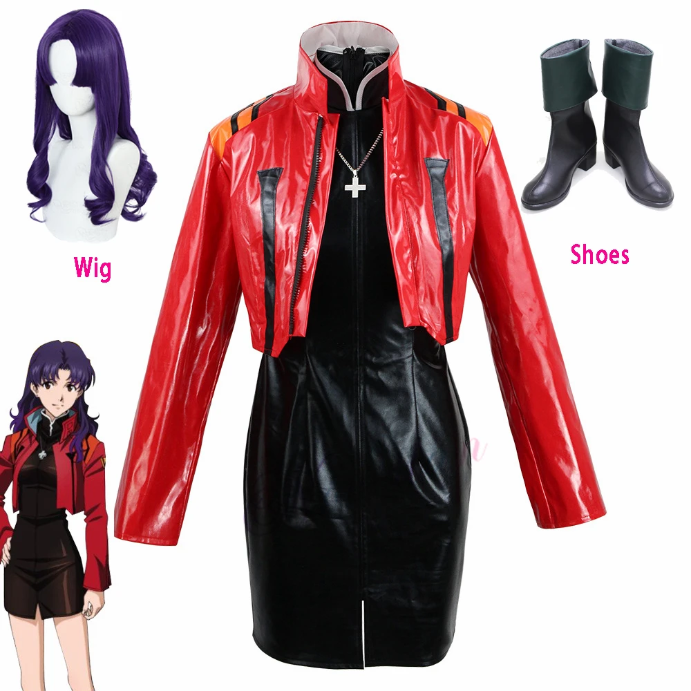 Anime Eva Katsuragi Misato Cosplay Costume Jacket Dress Sexy Women Suit Katsuragi Wig Boots Cosplay Misato Costume Plus Size
Anime Eva Katsuragi Misato Cosplay Costume Jacket Dress Sexy Women Suit Katsuragi Wig Boots Cosplay Misato Costume Plus Size