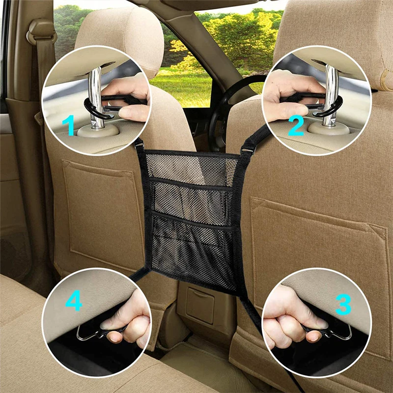 Car Net Pocket Handbag Holder Car Seat Net Purse Bag Between Seats Organizer Storage Pet Net Barrier Pouch Between Back Seats 
Car Net Pocket Handbag Holder Car Seat Net Purse Bag Between Seats Organizer Storage Pet Net Barrier Pouch Between Back Seats