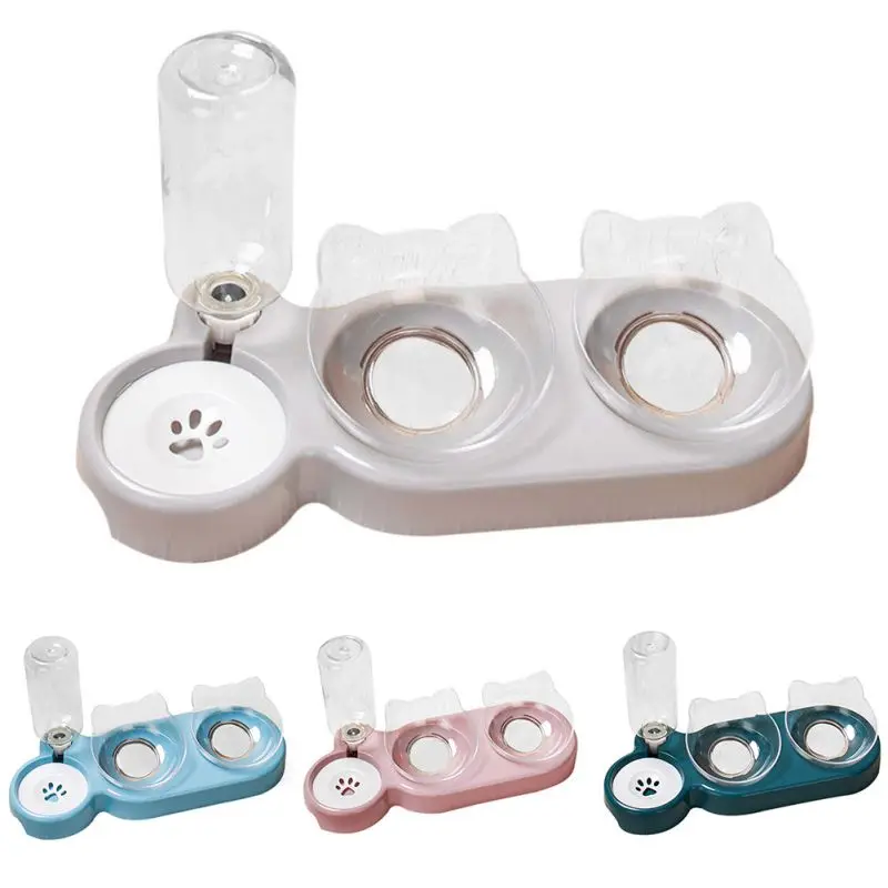 Double Dog Cat Bowls Auto Pet Dry Food Dispenser Raised Stand Plastic Dog Cat Food Bowl for Small Large Dogs Cats Non Slip
Double Dog Cat Bowls Auto Pet Dry Food Dispenser Raised Stand Plastic Dog Cat Food Bowl for Small Large Dogs Cats Non Slip
