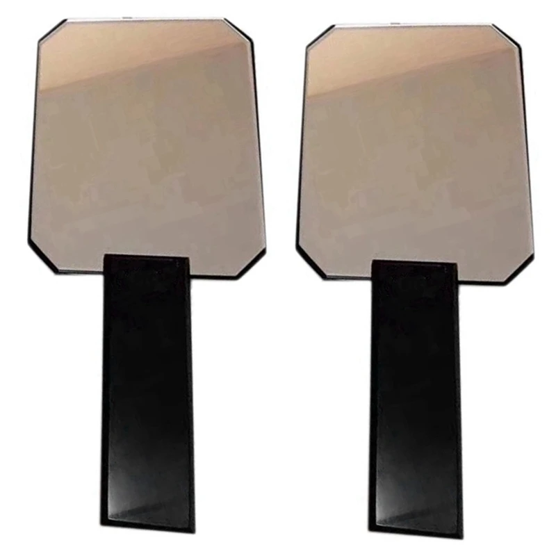 2X Handheld Cosmetic Mirror Dressing Salon Barbers Beauty Hair Hairdressers Professional Salon Barbers Mirror Black
2X Handheld Cosmetic Mirror Dressing Salon Barbers Beauty Hair Hairdressers Professional Salon Barbers Mirror Black