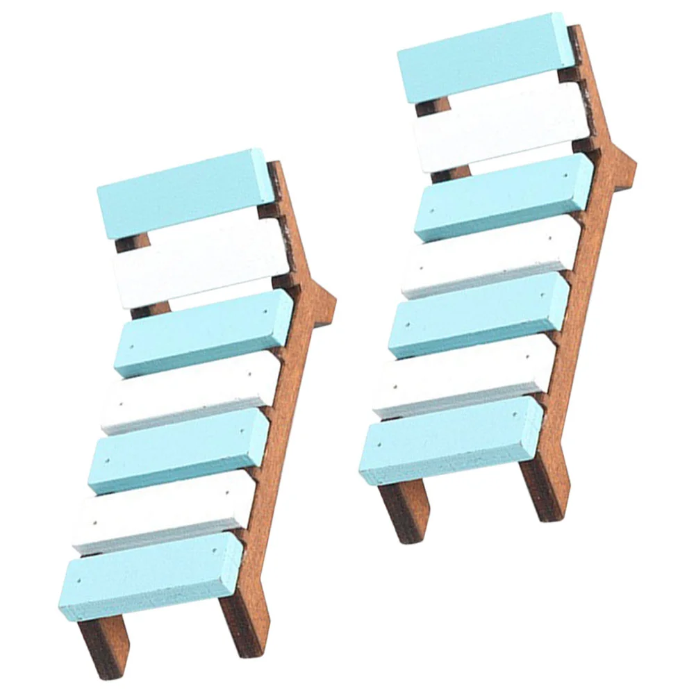 2 Pcs Mini House Accessories Micro Furniture Dolls Deck Chairs Miniature For Decoration Beach Model Wooden Scene
2 Pcs Mini House Accessories Micro Furniture Dolls Deck Chairs Miniature For Decoration Beach Model Wooden Scene