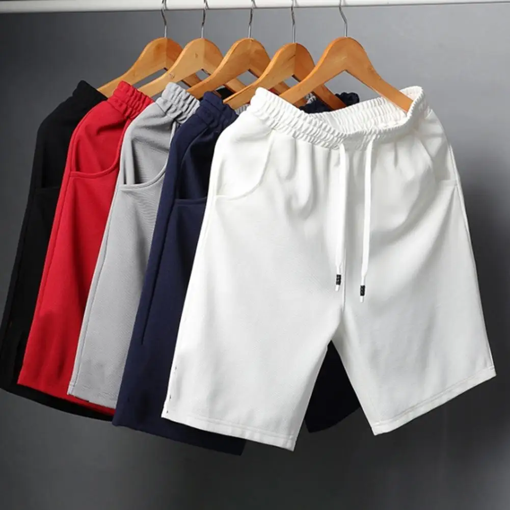 Men Shorts Solid Color Loose Elastic Waist Colorfast Students Shorts for Daily Wear
Men Shorts Solid Color Loose Elastic Waist Colorfast Students Shorts for Daily Wear