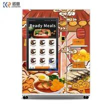 Multi Payment 49-inch Touch Screen Refridgerated Fast Food Box Lunch Vending Machine Automatically In Manufacturer
