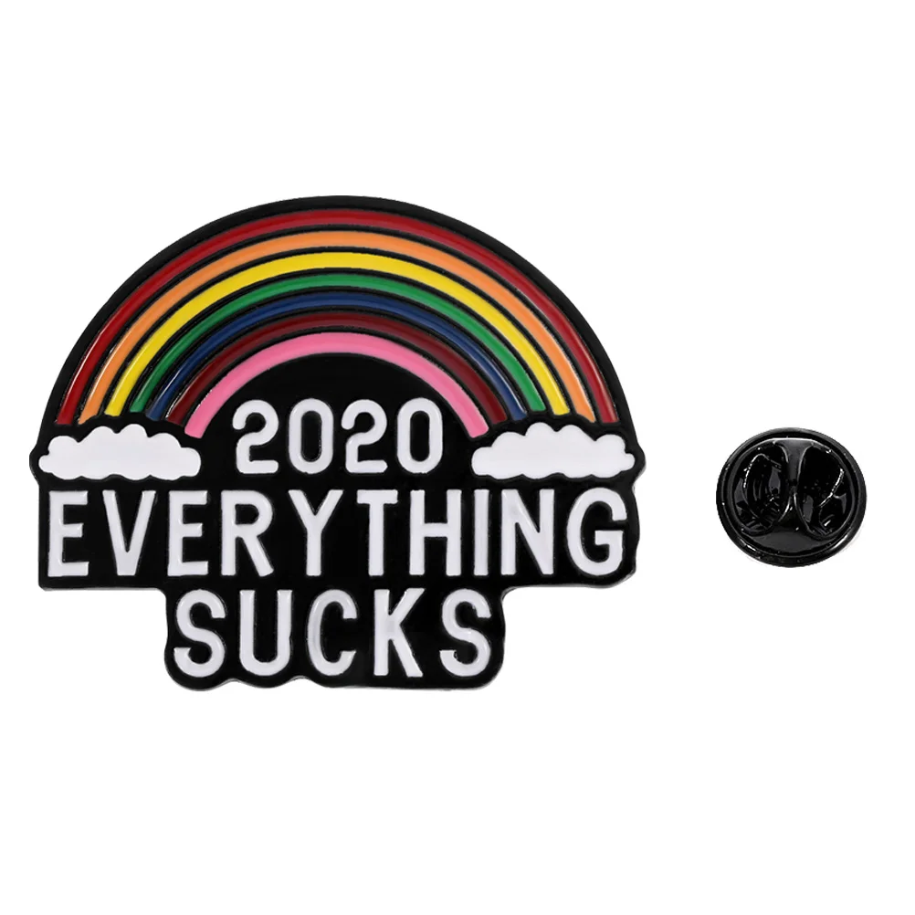 1PC 2020 Everything Sucks Rainbow Brooch Alloy Unisex Breastpin Clothing Decor
1PC 2020 Everything Sucks Rainbow Brooch Alloy Unisex Breastpin Clothing Decor