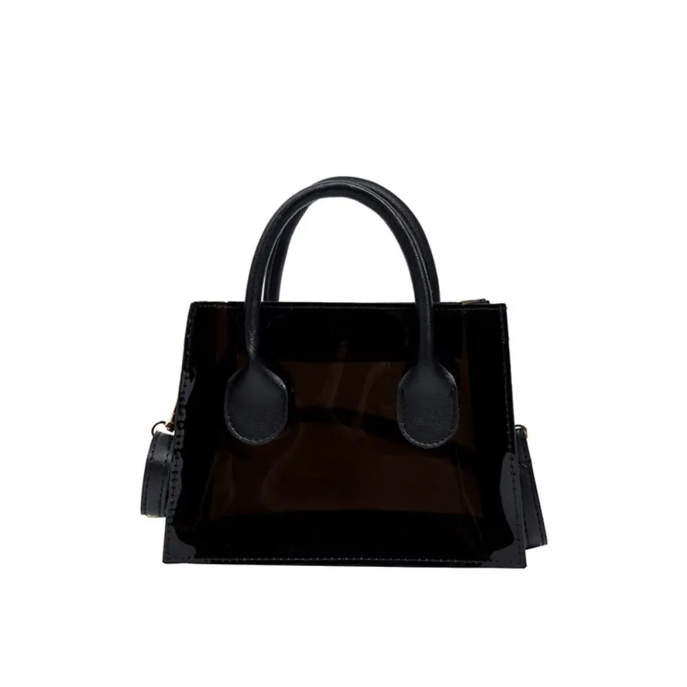 Simple Classic Fashion Jelly Shoulder Bag Portable Casual Cute Korean Style Handbag Candy Color PVC Bag
Simple Classic Fashion Jelly Shoulder Bag Portable Casual Cute Korean Style Handbag Candy Color PVC Bag