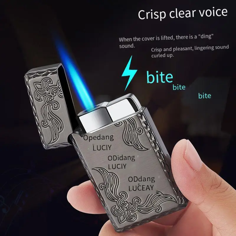 Zinc Alloy Personality Cigarettes Pocket Lighters Inflated Jet Straight Fire Fuel Lighter Portable mini Lighter Gadget For Man 
Zinc Alloy Personality Cigarettes Pocket Lighters Inflated Jet Straight Fire Fuel Lighter Portable mini Lighter Gadget For Man