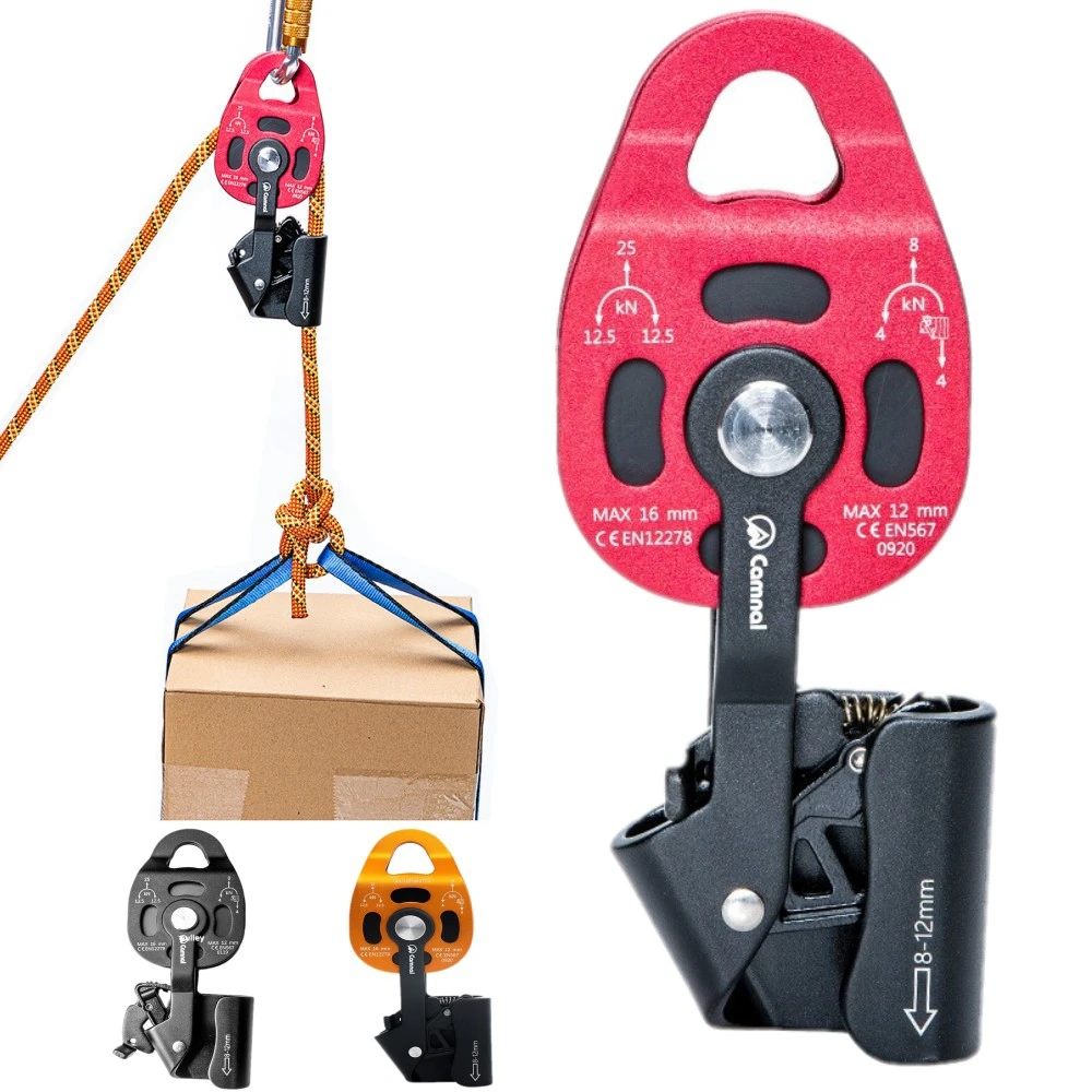 

Climbing Pulley Professional Lift Accessory Convenient Sturdy Practical Load-bearing Ascender Lifter Equipment